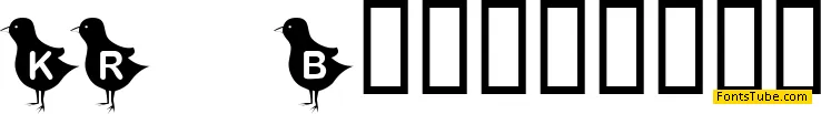 KR Blackbird Font