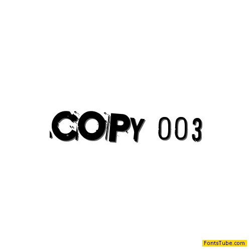 Copy 003 Font