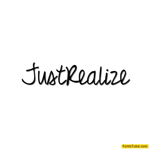 Just Realize Font Family