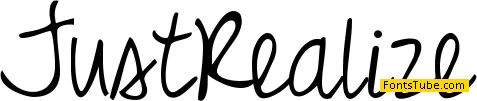 Just Realize Font Family