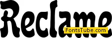 Reclame Font
