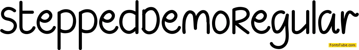 Stepped Demo Font