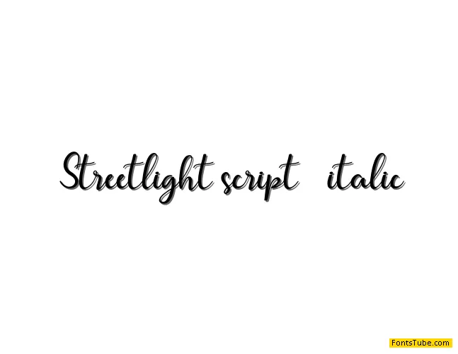 streetlight Font Family