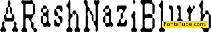 A Rash Nazi Blurb Font