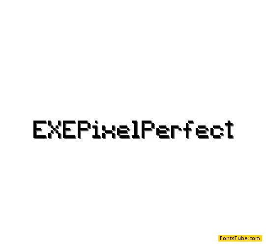 EXEPixelPerfect Font