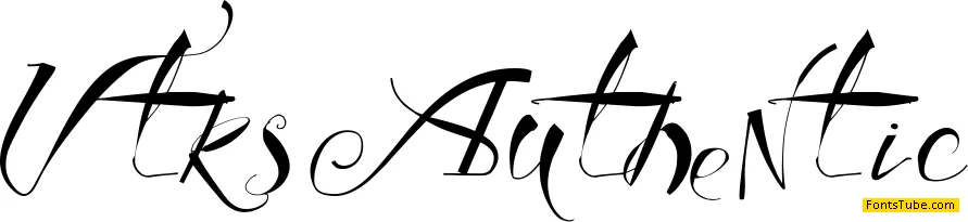Vtks Authentic Font