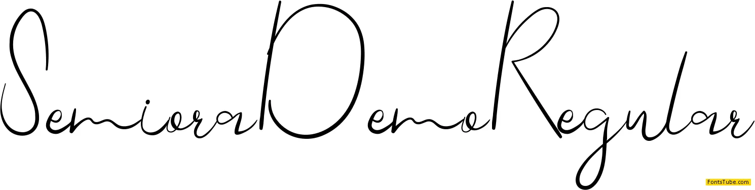 Semiora Demo Font