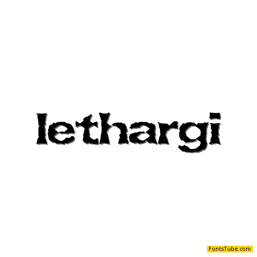 Lethargic BRK Font