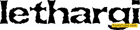 Lethargic BRK Font