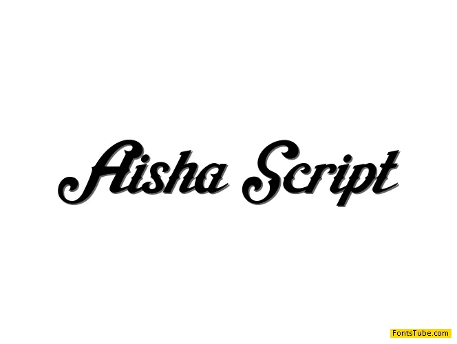Aisha Script Font