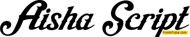 Aisha Script Font