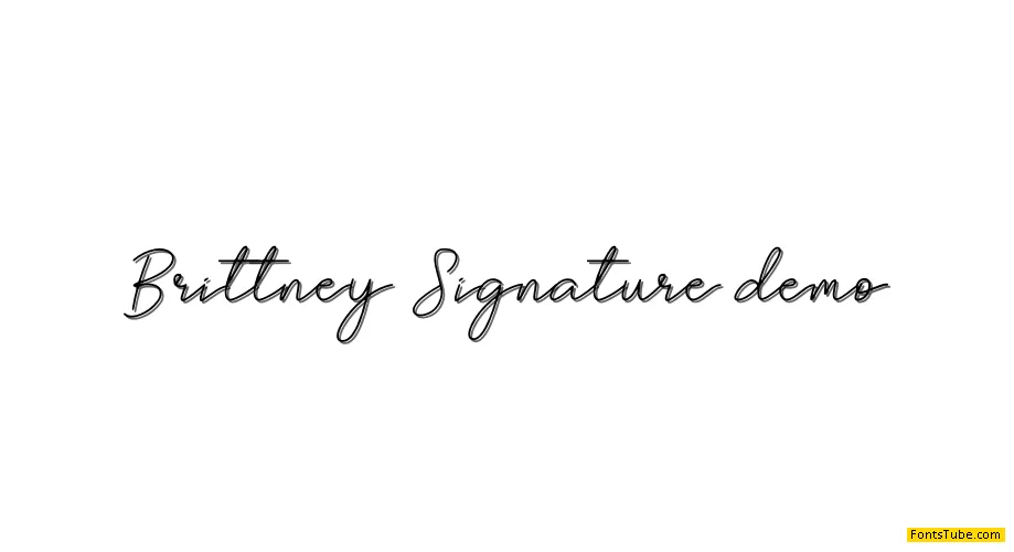 Brittney Signature Font