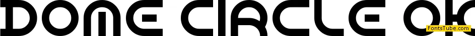 Dome Circle Font