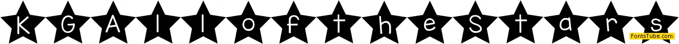 KG All of the Stars Font