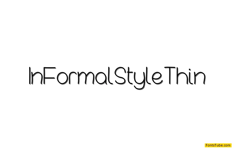 InFormal Style Font Family