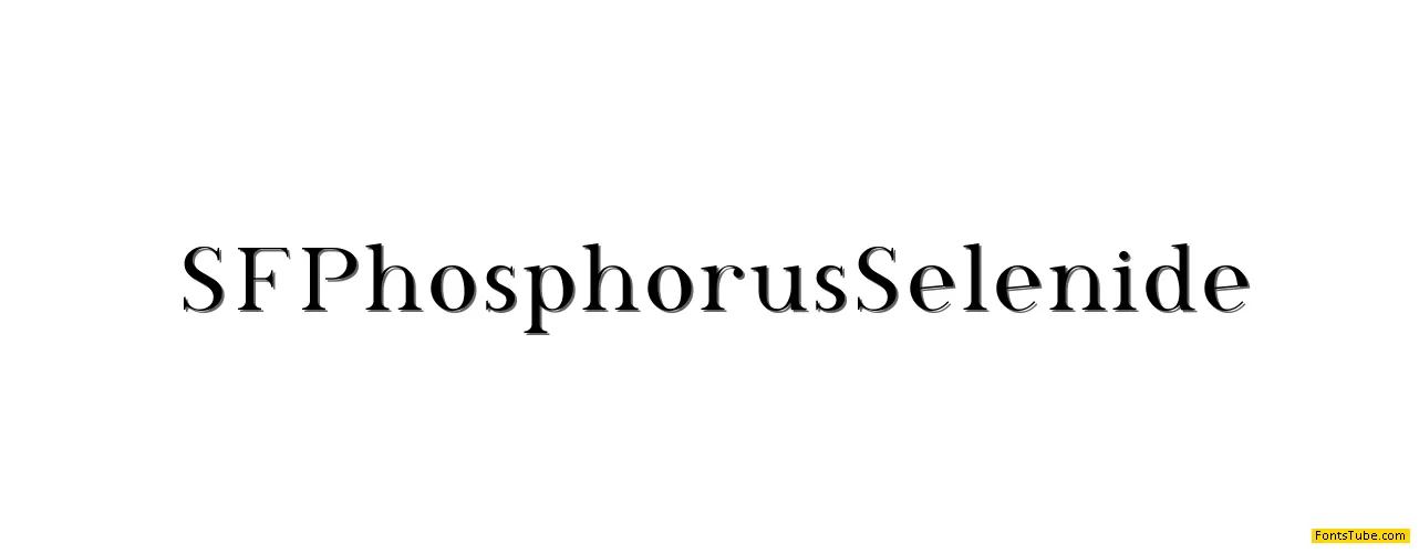 SF Phosphorus Font Family