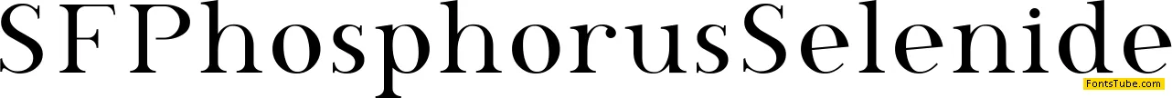 SF Phosphorus Font Family