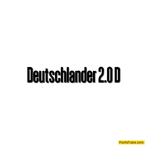 Deutschlander 2.0 Font