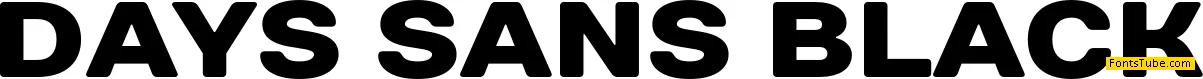 Days Sans Black Font