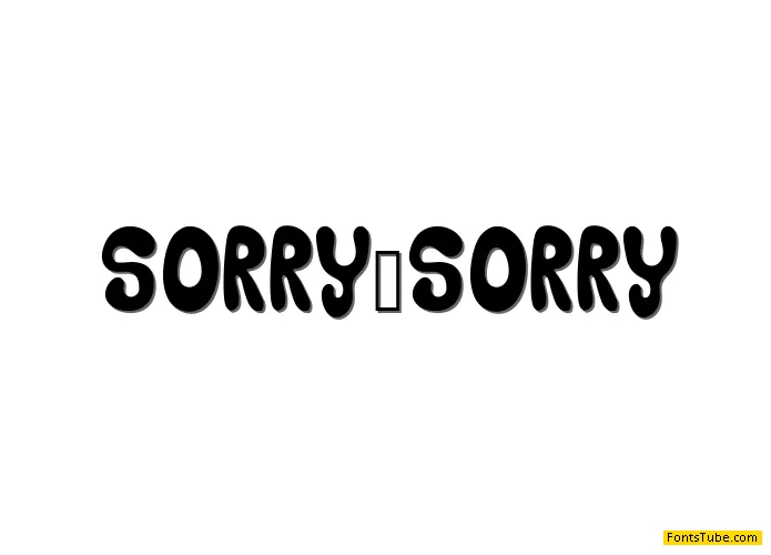 SORRY_SORRY Font