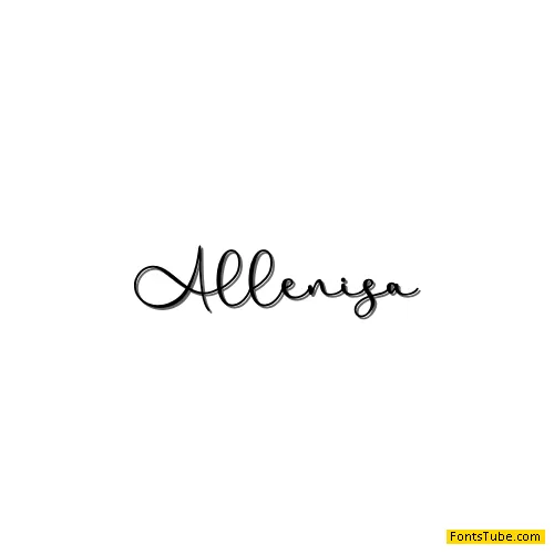 Allenisa - Personal Use Font