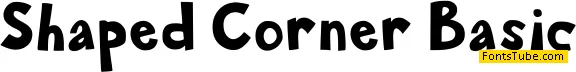 Shaped Corner-Basic Font