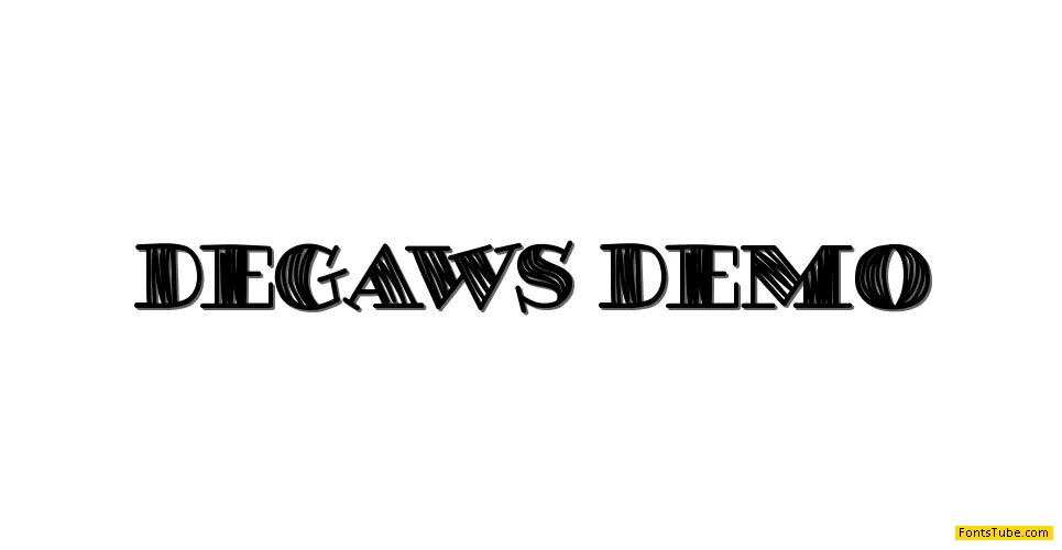 DEGAWS Demo Font