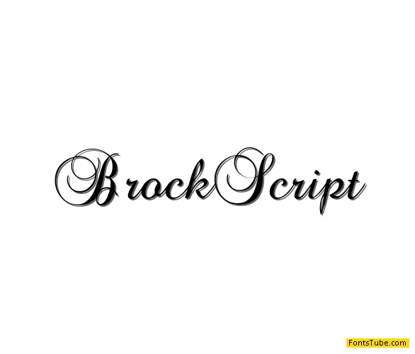 Brock Script Font