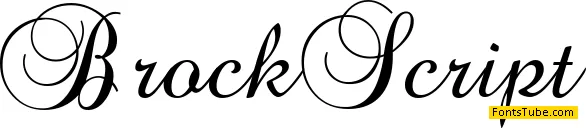 Brock Script Font