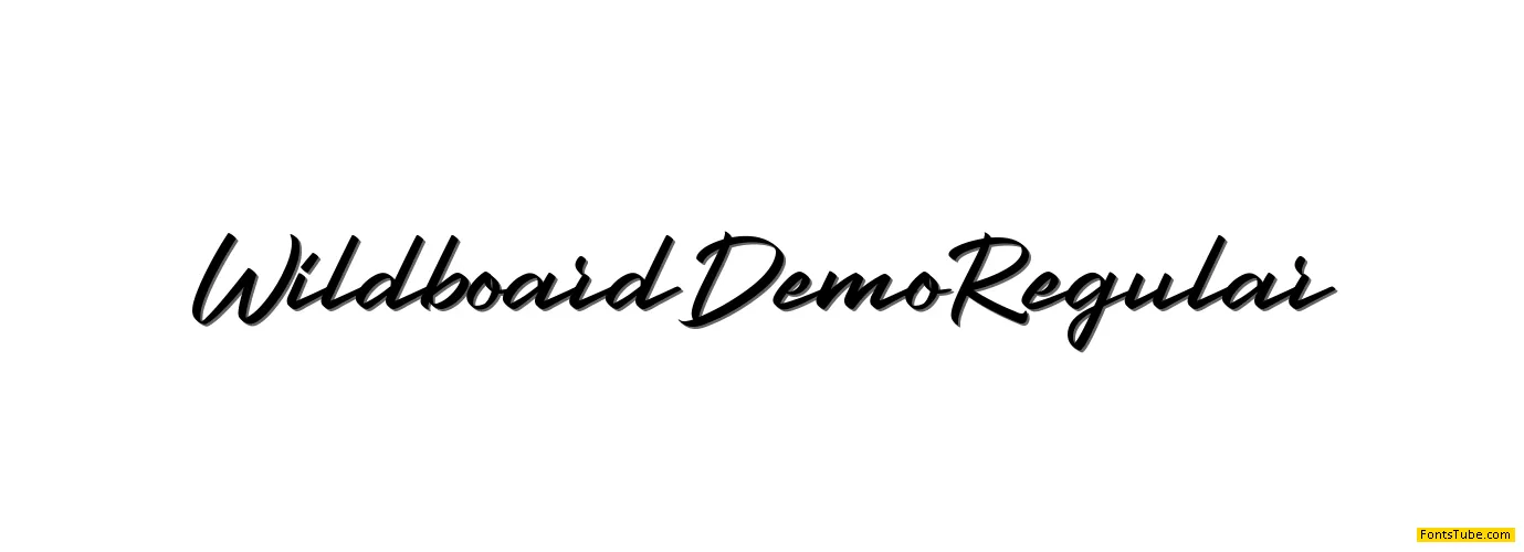 Wildboard Demo Font