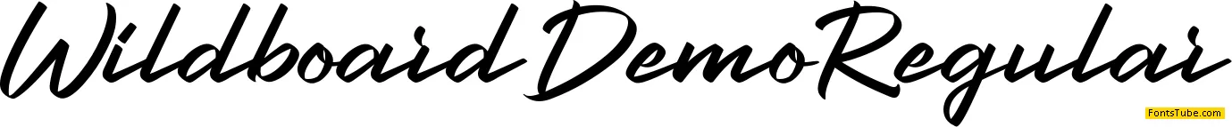 Wildboard Demo Font