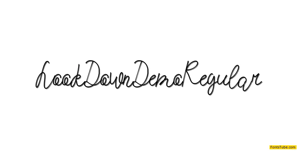 Look Down Demo Font
