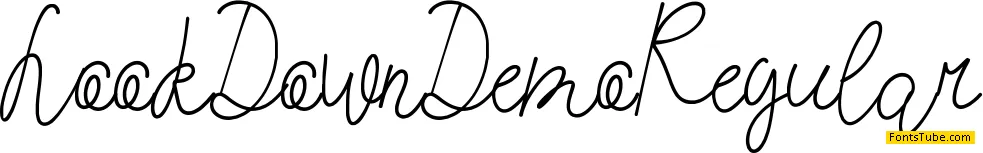 Look Down Demo Font