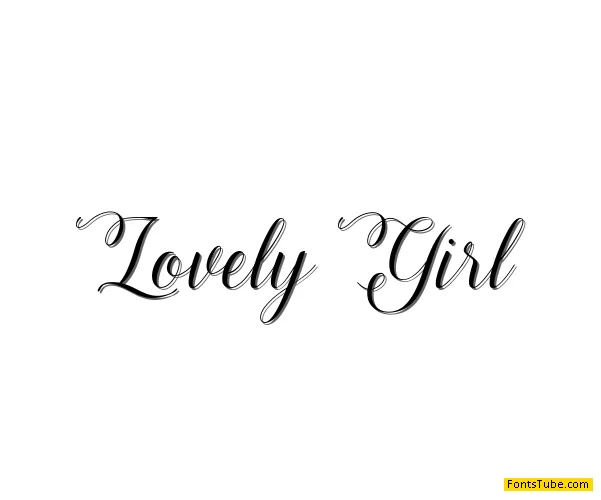 Lovely Girl Font