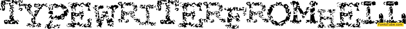 Typewriter from hell Font