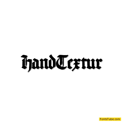 Hand Textur Font