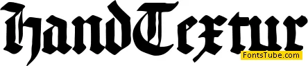Hand Textur Font
