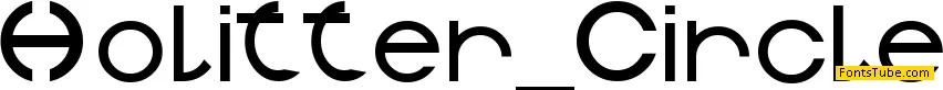 Holitter Circle Font
