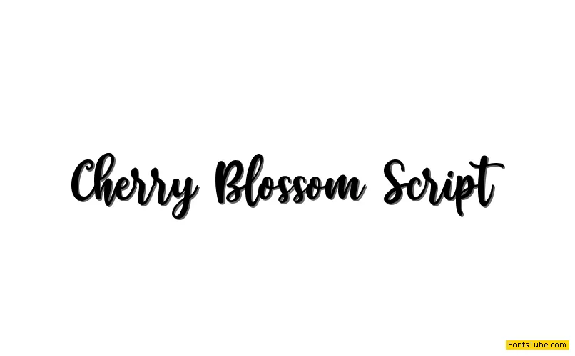 Cherry Blossom Script