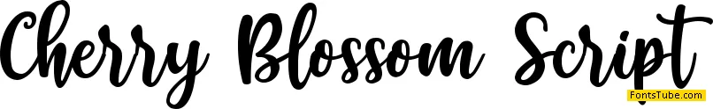 Cherry Blossom Script