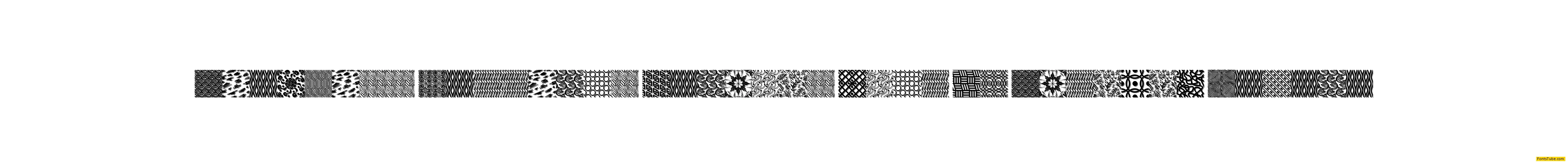 Seamless Patterns Various Font