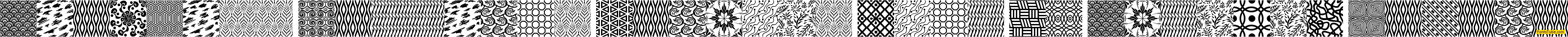 Seamless Patterns Various Font
