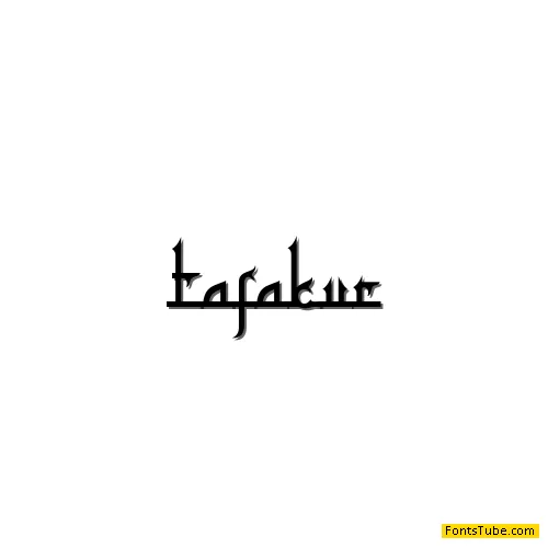 Tafakur Font