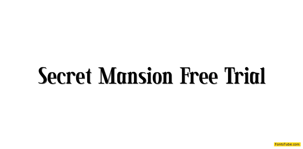 Secret Mansion Font