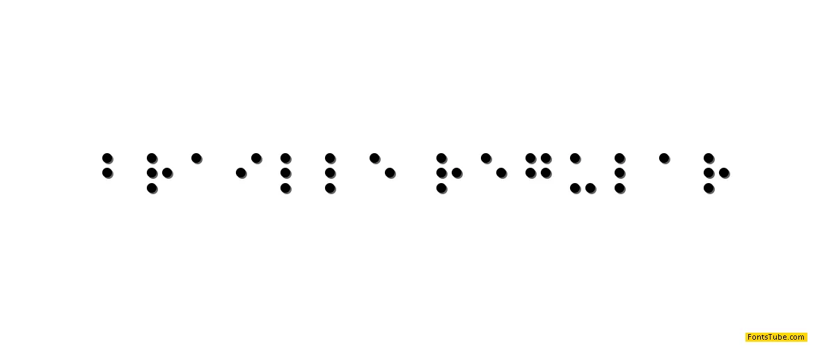 Braille Font