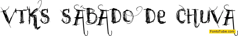 vtks sÃ¡bado de chuva Font