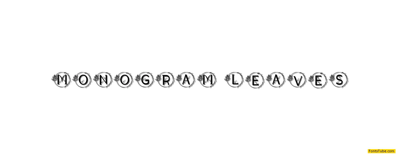 Monogram Leaves