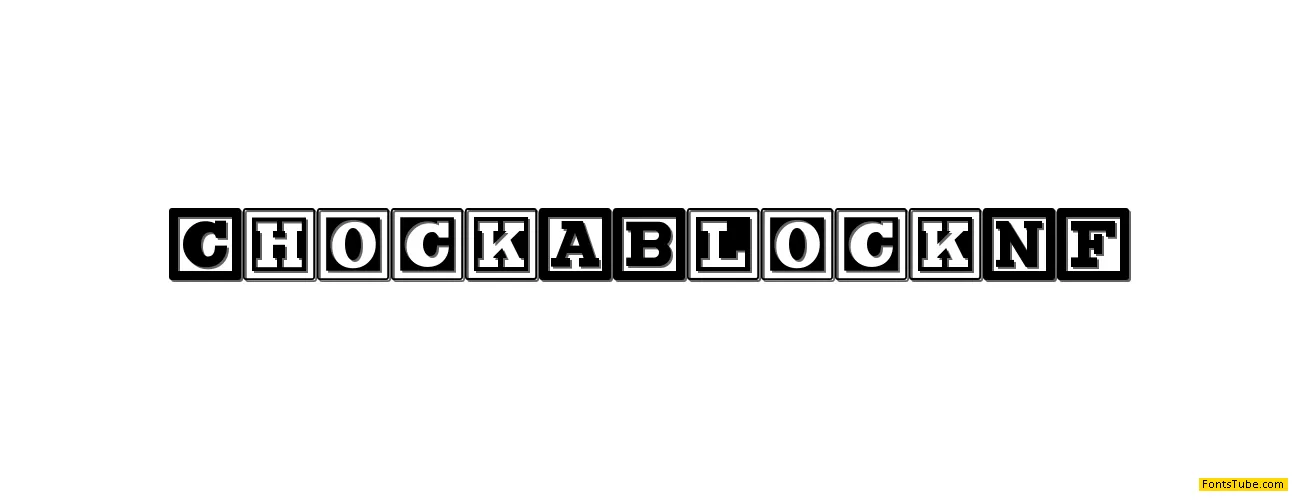 Chock A Block NF Font
