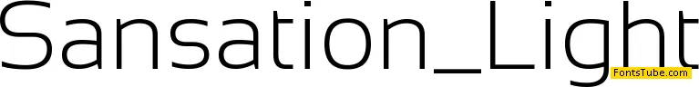 Sansation Font Family