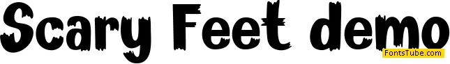Scary Feet demo Font